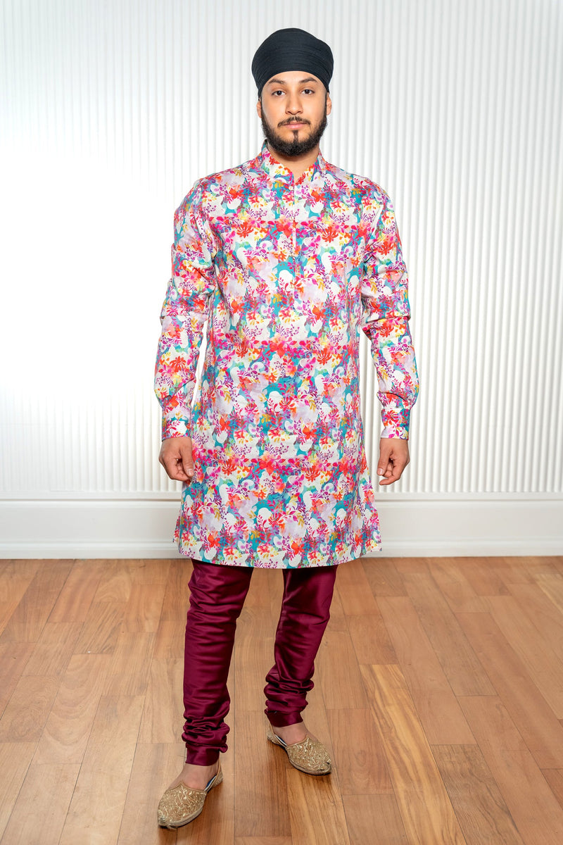 AMIN Watercolor Floral Kurta
