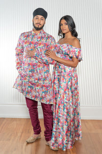 AMIN Watercolor Floral Kurta