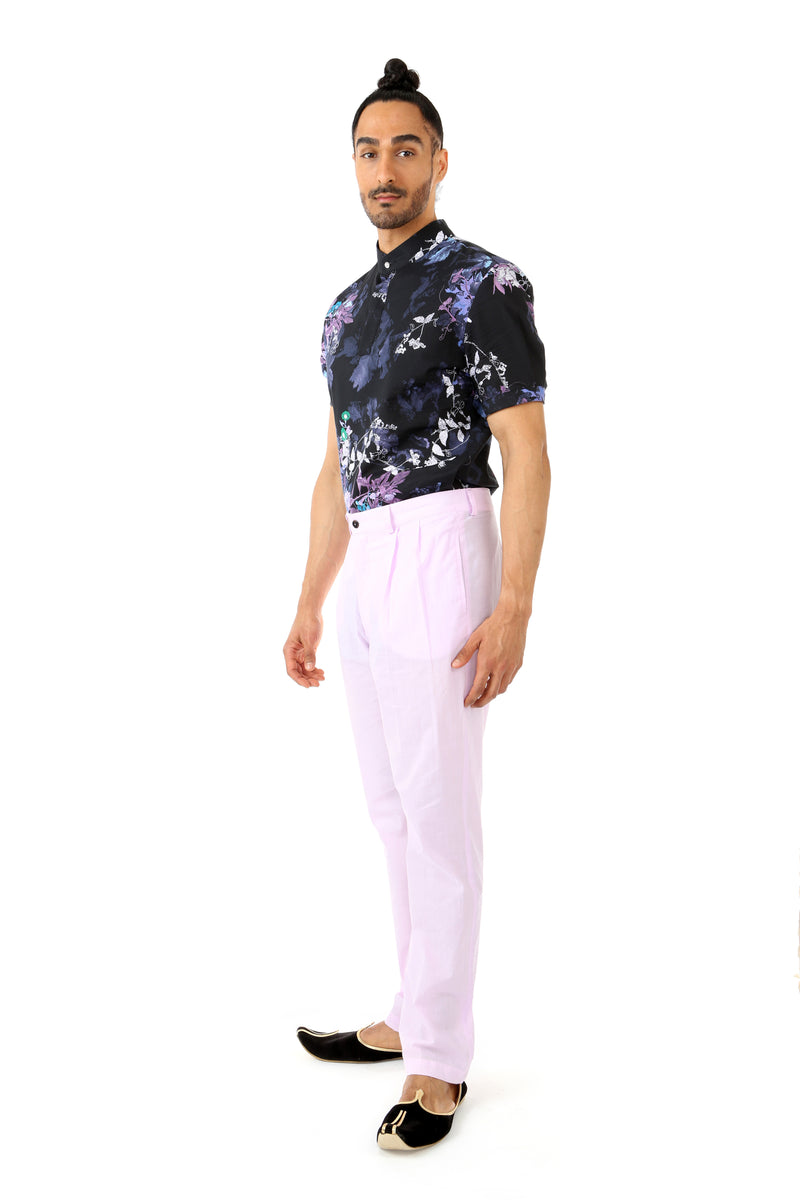 TONY Mens Trousers in Lavender with Pockets | HARLEEN KAUR