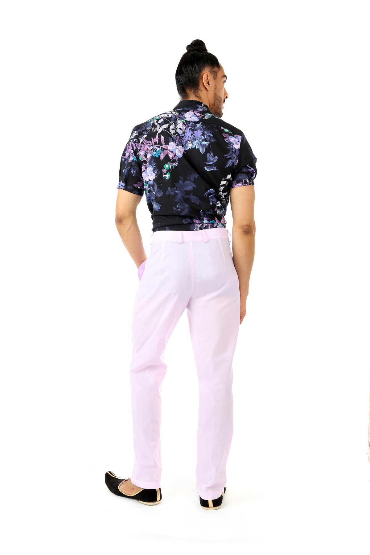 TONY Mens Trousers in Lavender with Pockets | HARLEEN KAUR