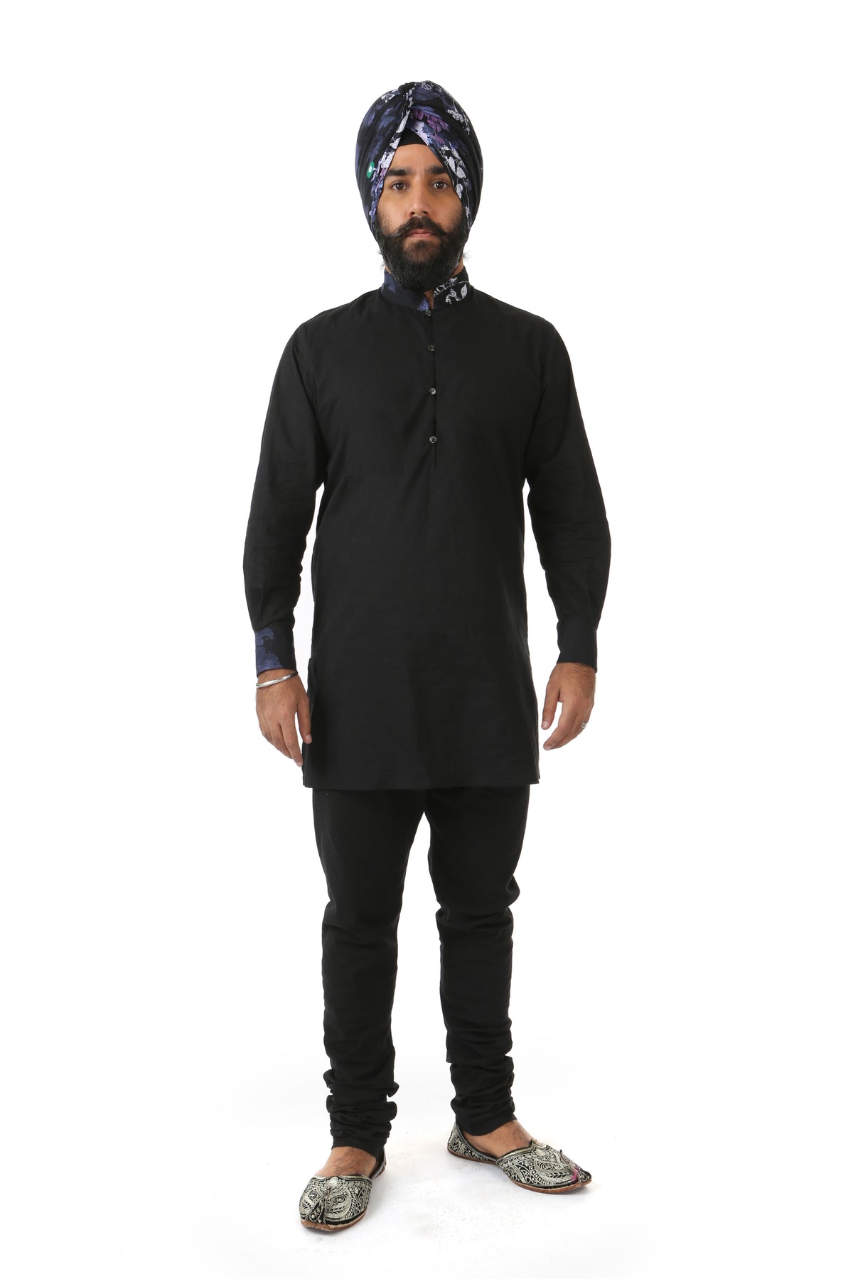 Harleen Kaur Mens JAG Black Cotton Pants with Pockets