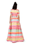Multicolor Paint Jacquard Lehenga Skirt - Harleen Kaur - Indowestern Womenswear