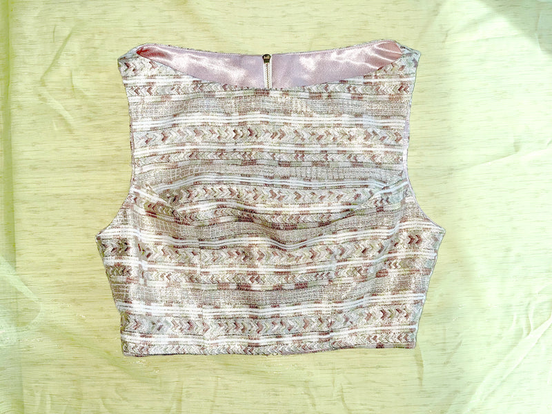 ANYA Chevron Jacquard Top