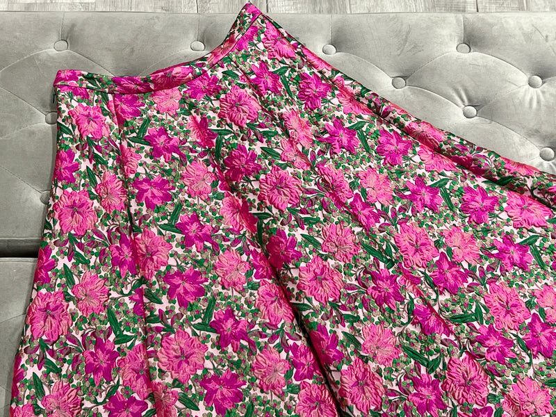 SALONI Pink Floral Lehenga Skirt