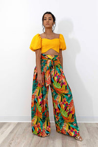 BRUNA Cotton Pique Crop Lehenga Top