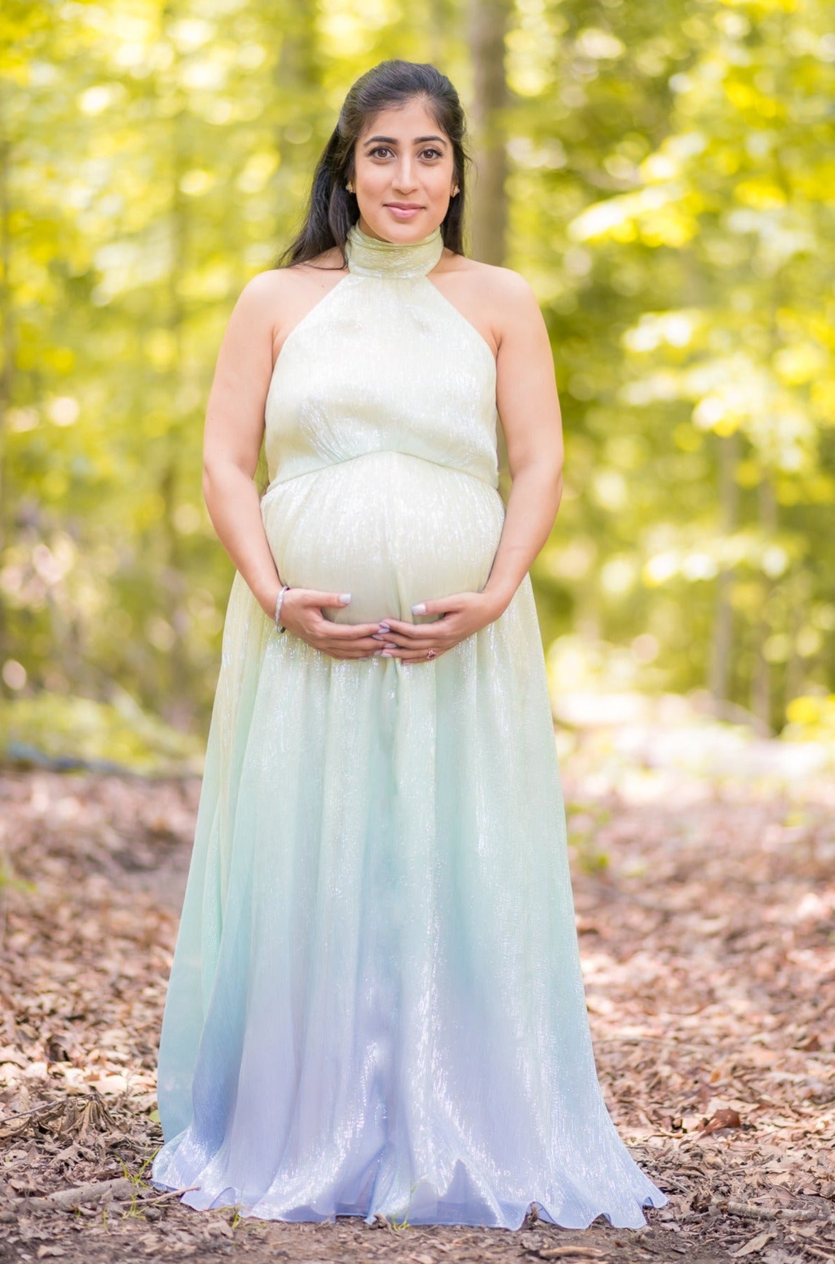 JAMEELA Ombre Indian Gown Sunrise Ombre / 3X / Maternity JAMEELA Ombre Indian Gown Sunrise Ombre / 3X / Maternity