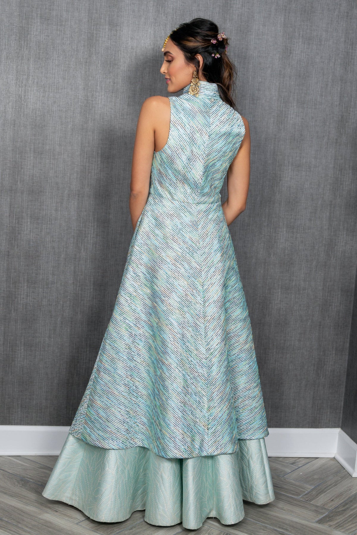 REETU Aqua Jacket Dress (Sample)