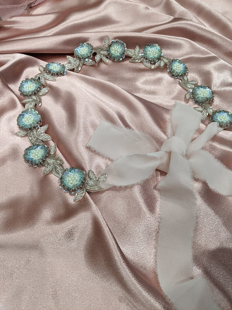 PIA Bridal Floral Beaded Sequin Belt – HarleenKaur