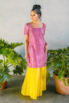WIND Silk Yellow Pants - Front View - Harleen Kaur - Indowestern Womenswear