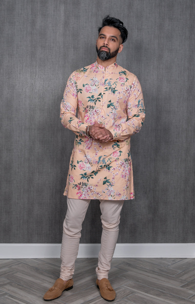 SURIN Floral Blossom Kurta Shirt