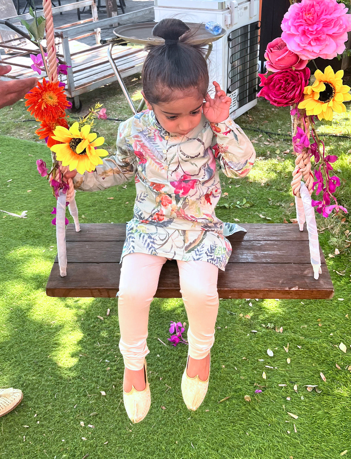 TEJI Caribbean Kids Floral Kurta