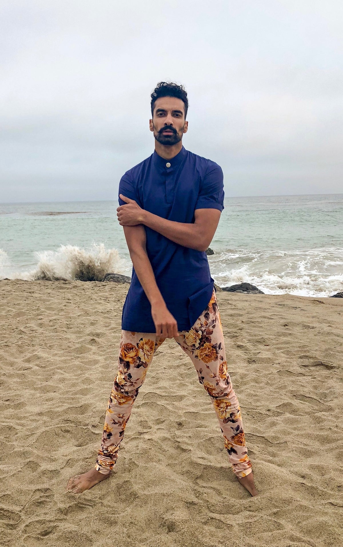 JAAP Floral Print Pajama Pant - Front View - Harleen Kaur - South Asian Menswear