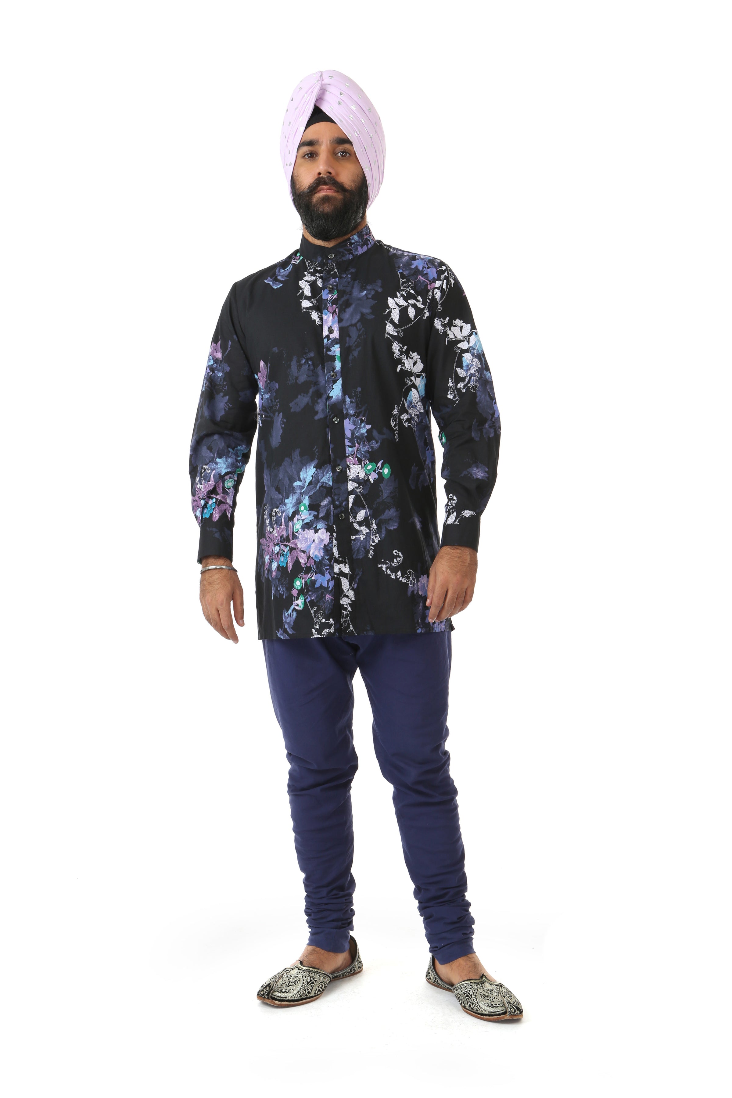 Harleen Kaur Mens JAG Navy Cotton Pants with Pockets
