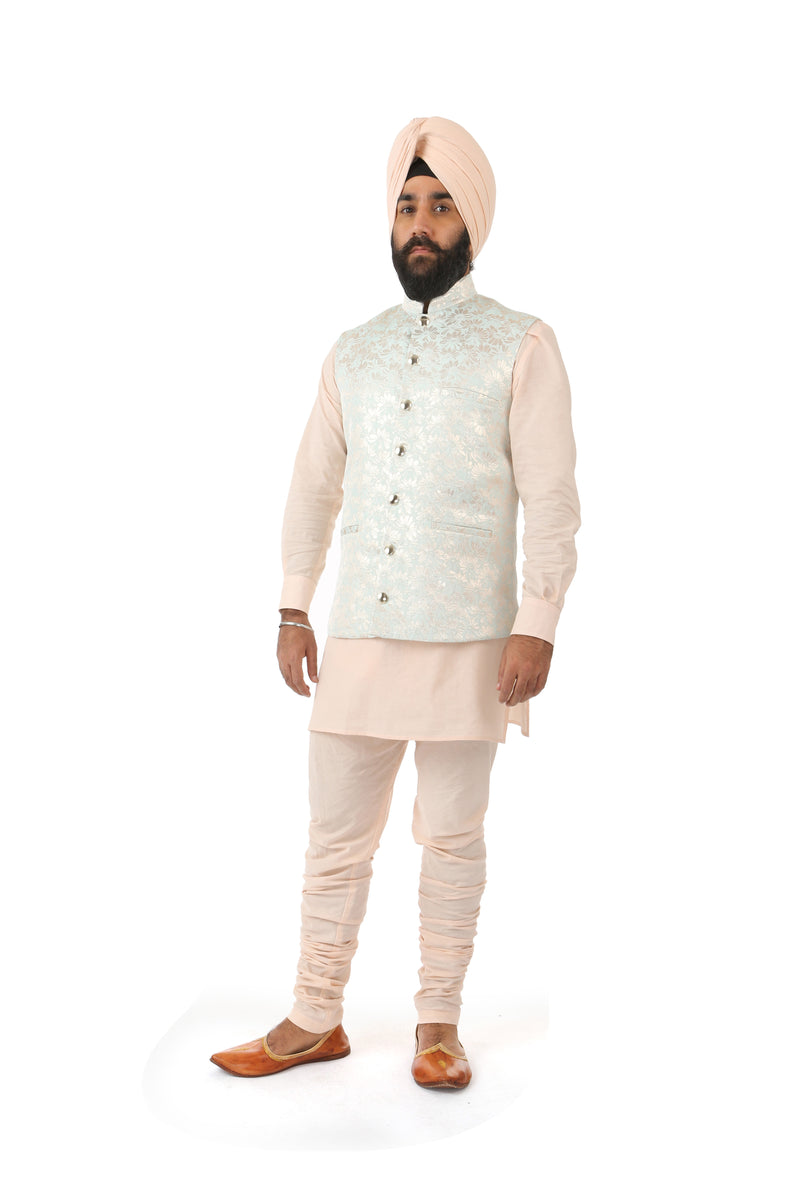 Harleen Kaur Mens JAG Peach Cotton Pants with Pockets